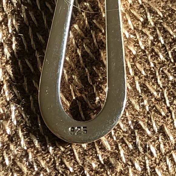 NWOT Sterling Silver Tear Drop Pierced Earrings - Picture 5 of 5